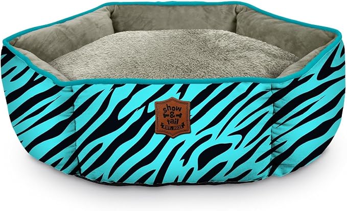 Show and Tail The Cushioned Comfy Dog Bed – Soft Fleececanvas Print Fluffy Dog Bed