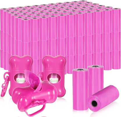 3000 Count Dog Poop Bags Pet Waste Bags for Poop with 3 Dog Poop Bag Dispenser Doggie Poop Bags for Home Outdoor Puppy Walking and Travel 12 x 8.6 Inch