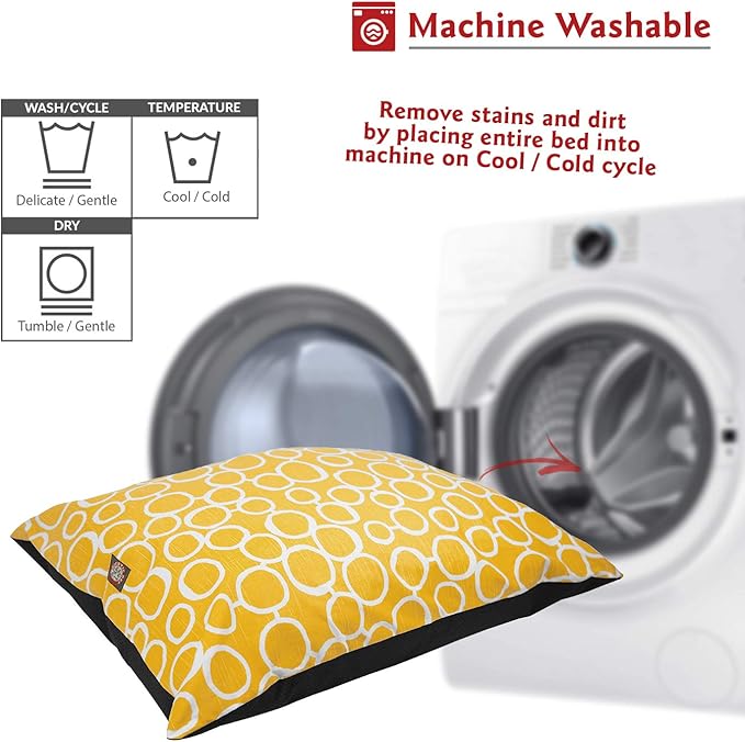 Majestic Pet Rectangle Medium Dog Bed Washable – Non Slip Comfy Pet Bed – Dog Crate Bed Super Value Pillow Dog Bed – Dog Kennel Bed for Sleeping 35 x 28 Inch