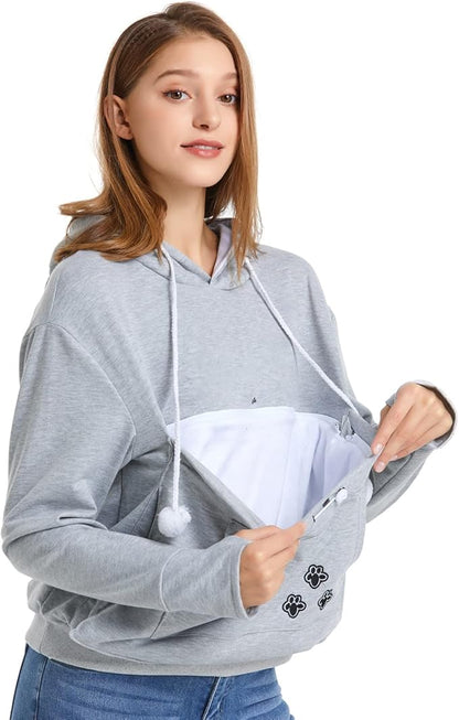 LINYUCHEN Cat Dog Pouch Hoodie Large Pet Pouch