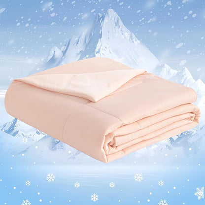 NTBAY Cooling Blanket for Dogs, Toddler Cooling Blanket, Japanese Double-Sided Cold Tech Fabric Cooling Blanket for Hot Sleepers, Q-Max 0.43, 39x47 Inches, Coral Pink