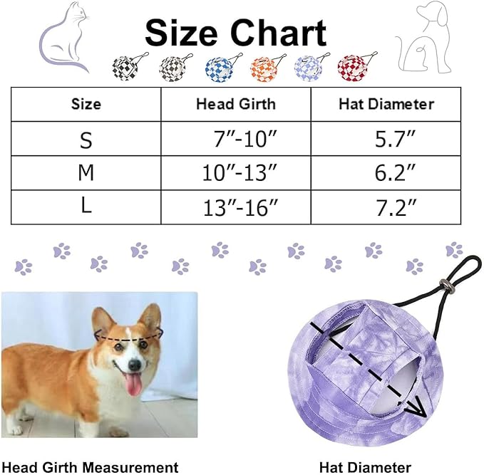 HDKUW Dog Bucket Hats