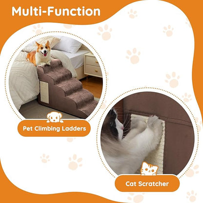 Pet stairs 3-Step Curved