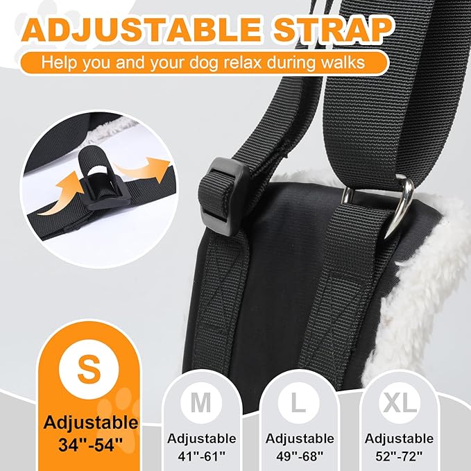 4-150 lbs Dog Lift Harness Adjustable Dog Sling for Large Dogs Lift Support Rehab Harness for Weak Rear Legs, Soft Hind Leg Support Helps Senior, Injured, Disabled and After ACL Surgery Dogs, Small