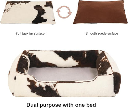 Bedfolks Dog Beds for Large Dogs 36 Inches