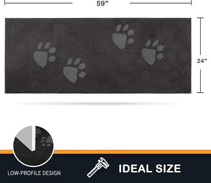 PURRUGS Dirt Trapper Door Mat 24" x 59"