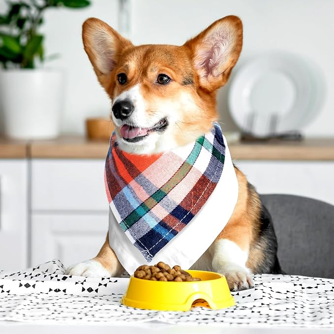 Christmas Dog Bandanas 6 Pieces Style,16.1 Inch)