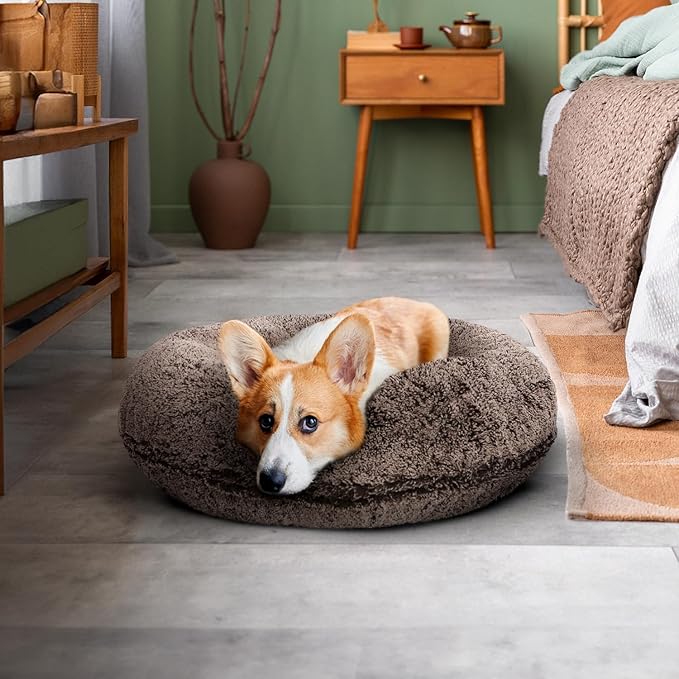 Bessie and Barnie Bagel Donut Dog Bed