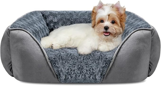 INVENHO Dog Bed for Large Medium Small Dogs/Puppy S(20"x19"x6")