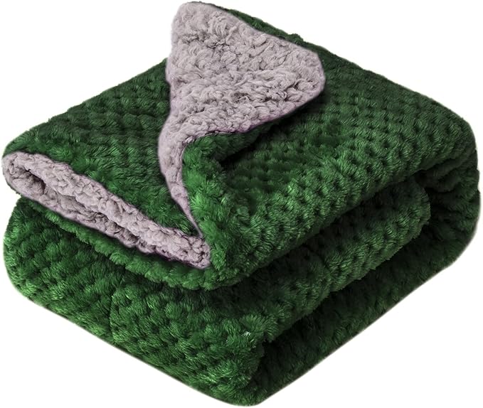 Fuzzy Blanket or Fluffy Blanket for Baby Girl or boy (32" x 40", DG-Black