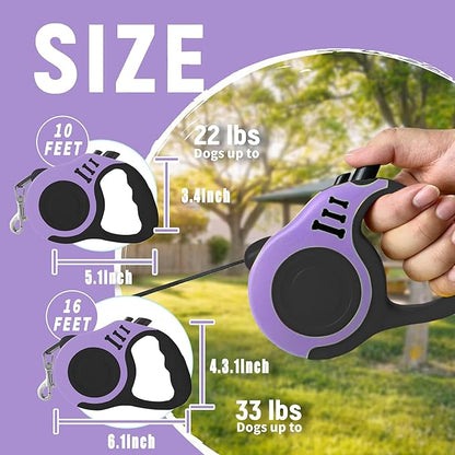 Retractable Dog Leash Automatic Telescopic Tractor Dog Tape 10/16 FT