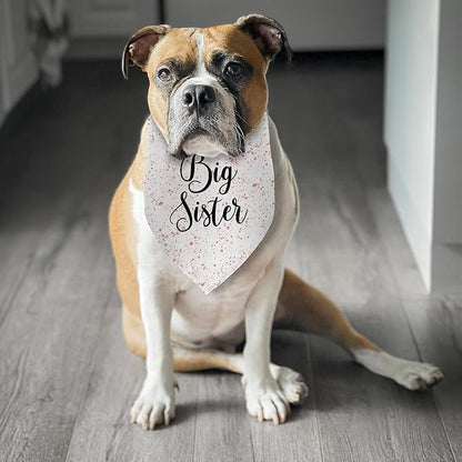 Big Sister Dog Bandanas Gender Reveal Dog Bandana