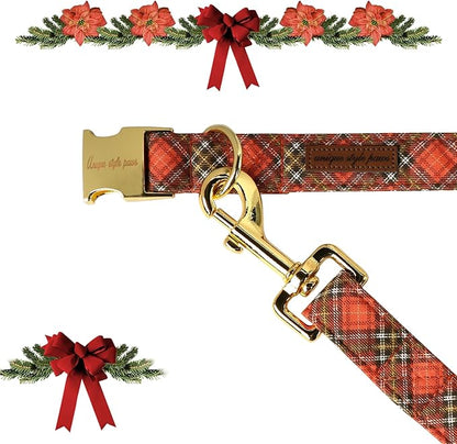 Unique Style Paws Cotton Dog Collar with Bow
