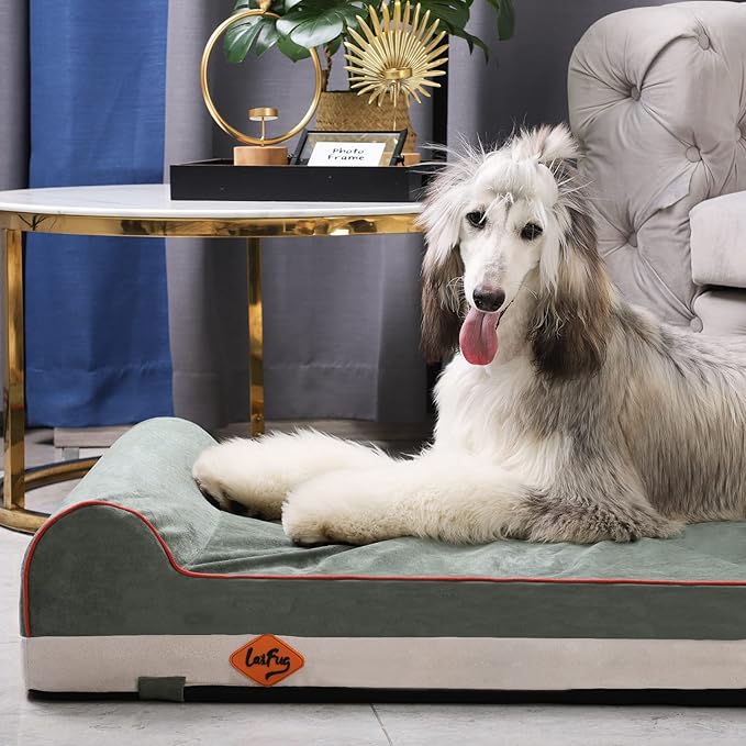 Laifug Orthopedic Memory Foam Dog Bed with Durable Water Proof Liner and Removable Washable Cover (Large (46"x28"x8")