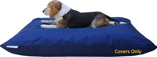 Dogbed4less Do It Yourself DIY Pet Bed Pillow Duvet 1680 Nylon Durable Cover and Waterproof Internal case for Dog/Cat at Large 48"X29" Blue Color - Covers only