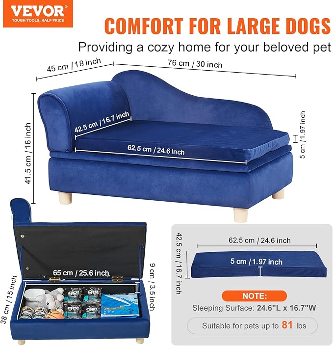VEVOR Pet Sofa 81 lbs