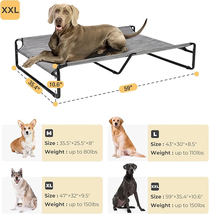 Veehoo Original Cooling Elevated Dog Bed