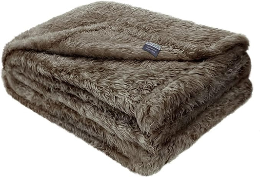 MACEVIA Fluffy Fleece Dog Blankets (40x60 Inch,