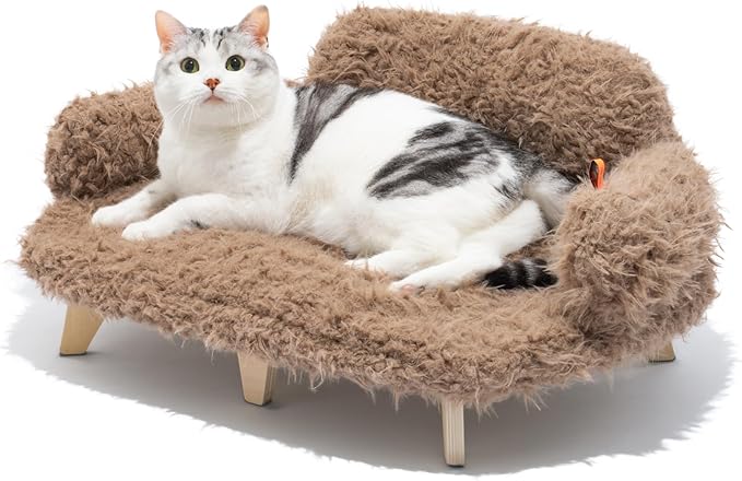 MEWOOFUN Removable Washable Cover Cat Bed 26"x18.3"x8.5" Elevated