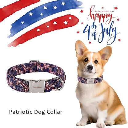Patriotic Dog Collar 4th of