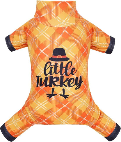 CuteBone Turtleneck Dog Pajamas Pet Clothes Thermal Dralon Onesie Cashmere High-Necked Puppy Pjs Coat GP13L