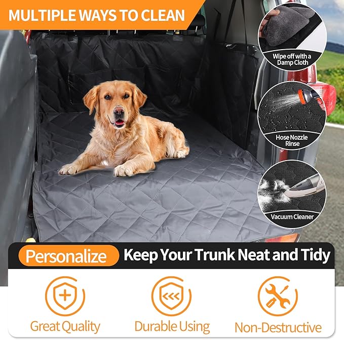 Cargo Liner for Dogs Compatible with Toyota FJ Cruiser 2007-2021, Pet Dog Trunk Cargo Liner, Waterproof Anti-Dirty Pet Cargo Cover Dog Seat Mat, with Bumper Flap Protector