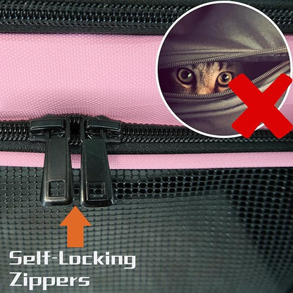 Collapsible Cat Carrier Soft Sided Bag for Small Dog 0-15 lbs