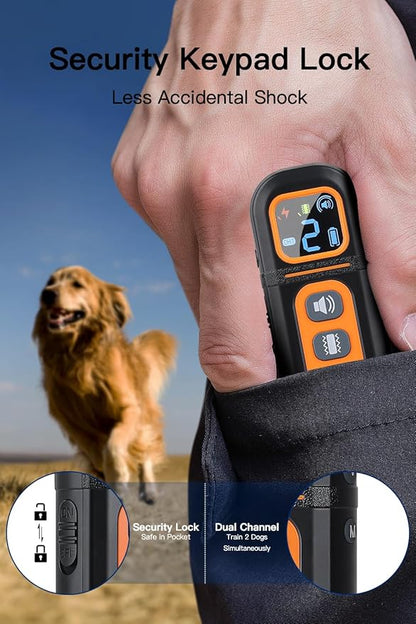 Strg Dog Shock Collar with Remote 1900ft IPX7 3 Training