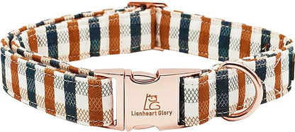 Lionheart glory Plaid Dog Collars Fall Dog Collar