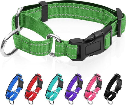 Reflective Martingale Dog Collars. Dog Collar with Quick