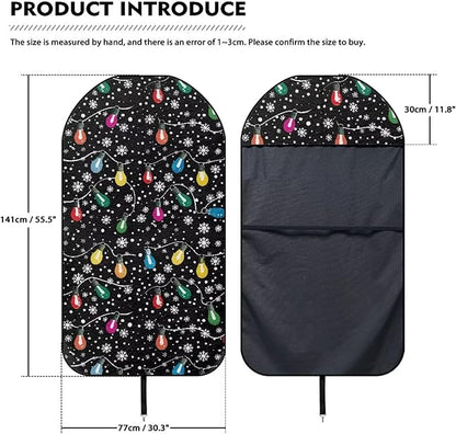 Yewattles Xmas Light Stain Resistant Car Seat Cover