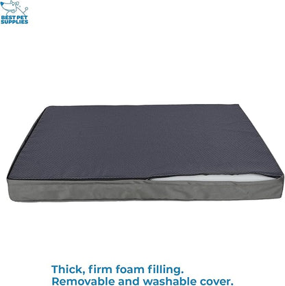 Best Pet Supplies Cute Dog Crate Mat Flat Bed with Waterproof Exterior 41X29X4