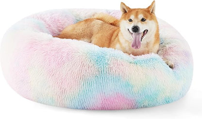 Bedsure Calming Dog Bed for Medium Dogs 45 lbs 30 inches