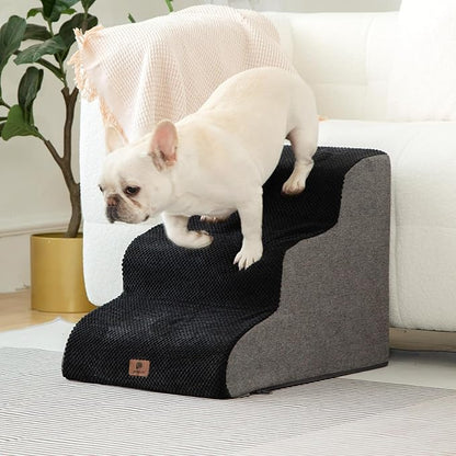Pettycare Dog Stairs Ramp for High Beds and Couch 3 Steps,