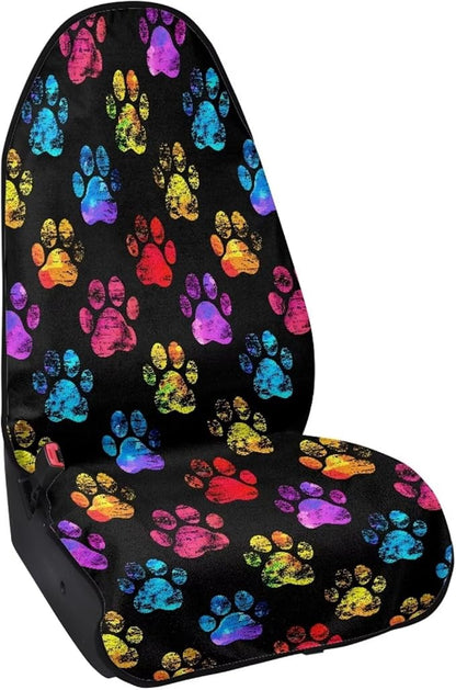 Yewattles Rainbow Color Paw Waterproof Sweat Towel Seat