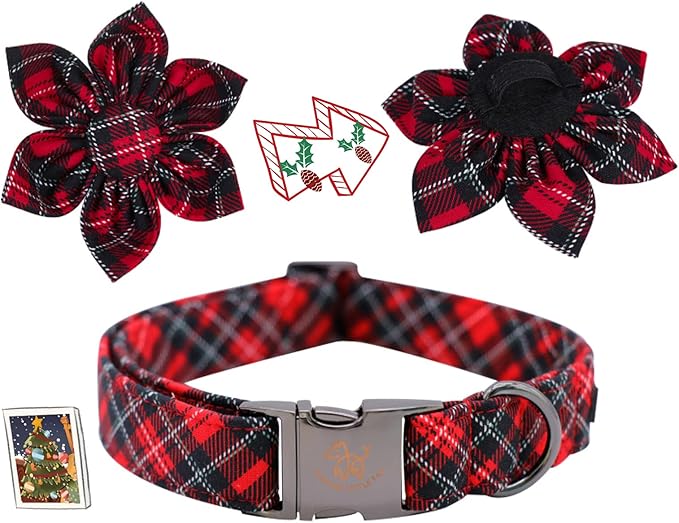 Elegant little tail Flower Dog Collar for Female or Male Dogs