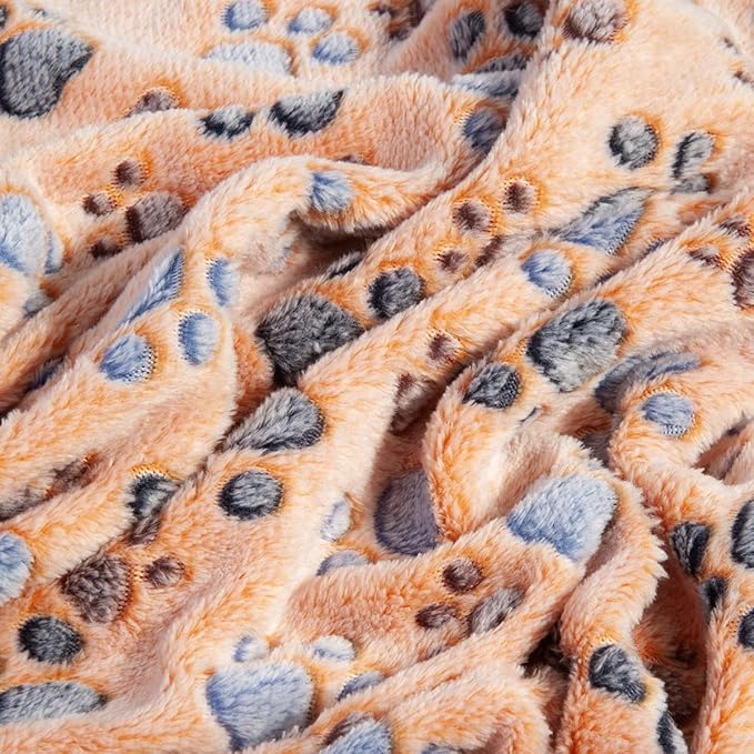 Cozy Flannel Pet Blankets Set of 3 – Ultra-Soft Fleece Throws for Dogs (20x40 inch)