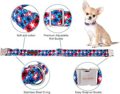 Patriotic Dog Collar 4th of