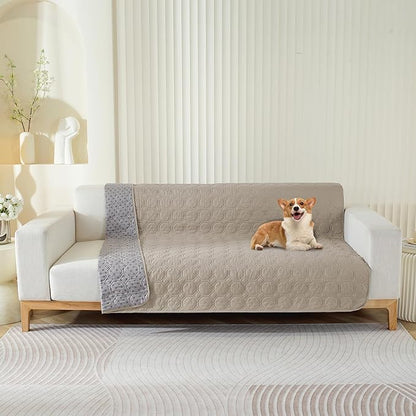 SYSLOON Waterproof Dog Bed Cover Sofa,Car,82"x82",Beige