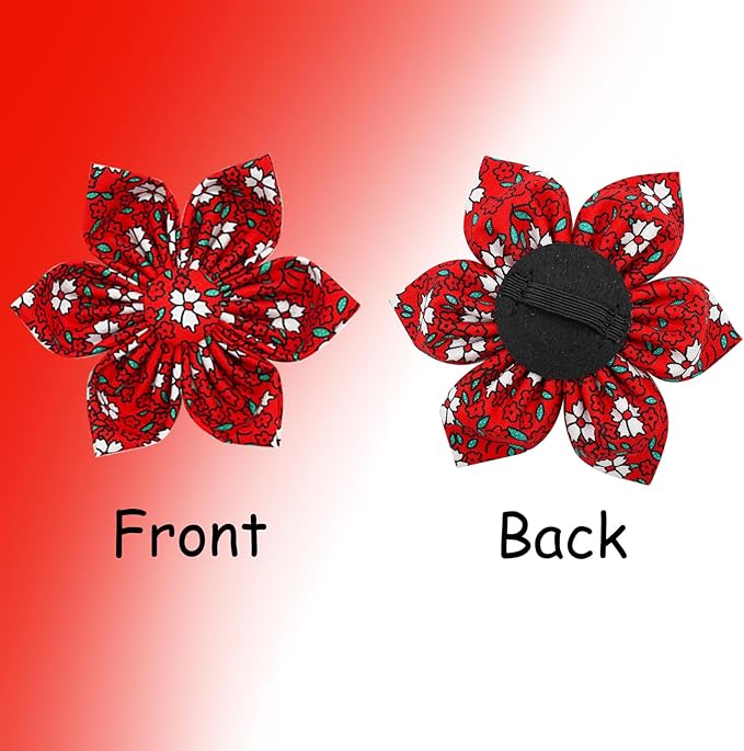 Elegant little tail Dog Collar with Flower