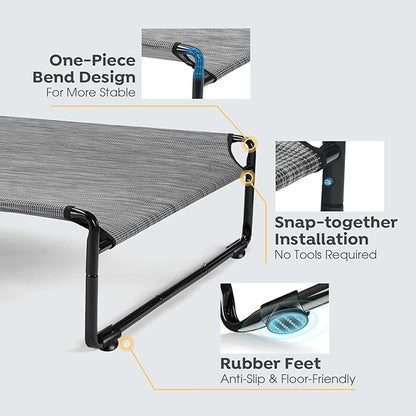 Veehoo Elevated Dog Bed with Washable Dog Pee Pads 100% Waterproof CWC2201CCP