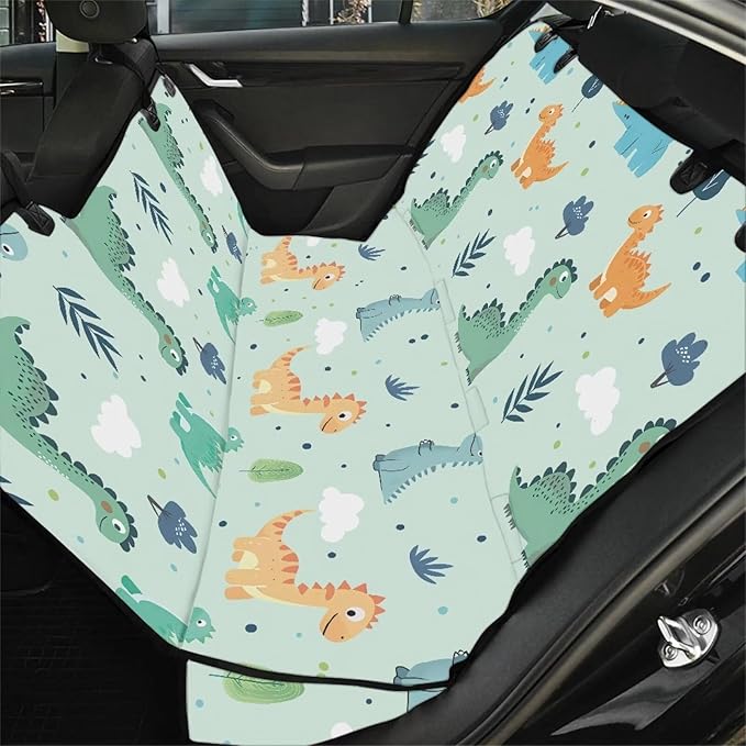 AFPANQZ Cute Dino Dog Cat Seat Cover Bucket