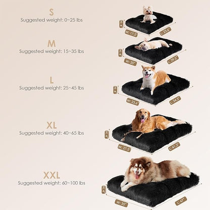 EHEYCIGA Fluffy Dog Crate Pad