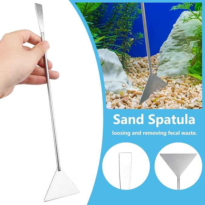 Fish Tank Cleaning Tools, 6 pcs Aquarium Cleaning Tools, Feeder Tools Kit, Aquarium Plants Cleaner, Algae Scraper for Glass Aquariums