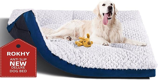 Premium Washable Dog Beds Large Sized Dog 36 Inch 70 lbs, 36" x 23", Dark
