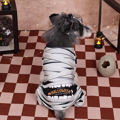 CuteBone Turtleneck Dog Pajamas Pet Clothes Thermal Dralon Onesie Cashmere High-Necked Puppy Pjs Coat GP04M