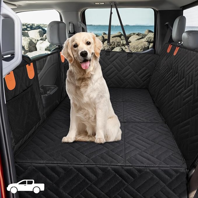 Dog Seat Cover for Trucks Back Seat Extender for Dog F150, RAM1500,