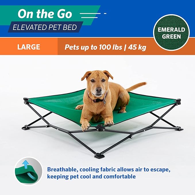 COOLAROO On the Go Cooling Elevated Dog Bed