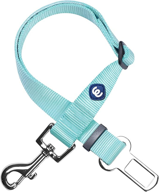 Blueberry Pet Essentials Classic Dog Seat Belt Tether for Dogs Cats, Mint Blue, Durable Safety Car Vehicle Seatbelts Leads Use with Harness