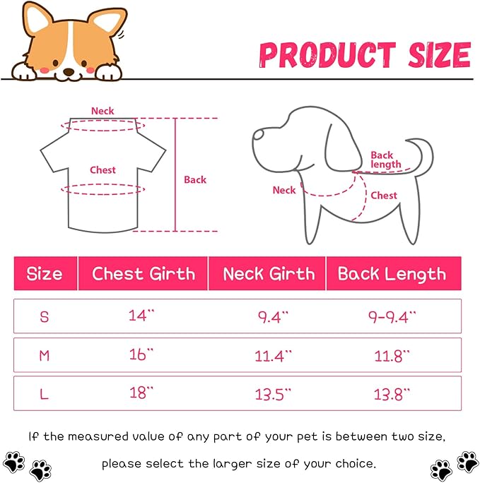 8 Pieces Pet Shirts Printed Puppy Shirts Soft Dog Shirt Pullover Dog T Shirts Cute Dog Sweatshirts Valentine's Day Puppy Girl Clothes Dog Outfits Small Dog for Pet Dogs Cats (Cute Pattern